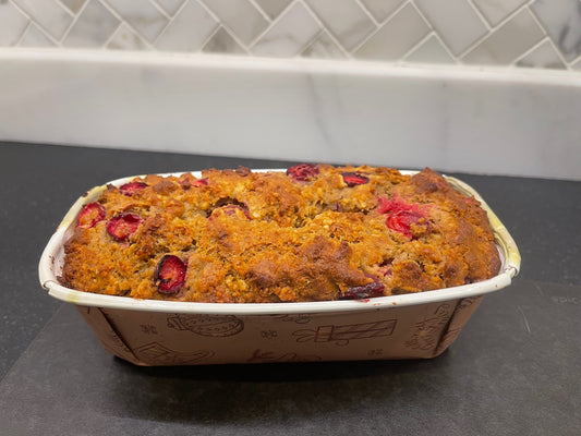 Gluten Free Cranberry Oatmeal Quick Bread