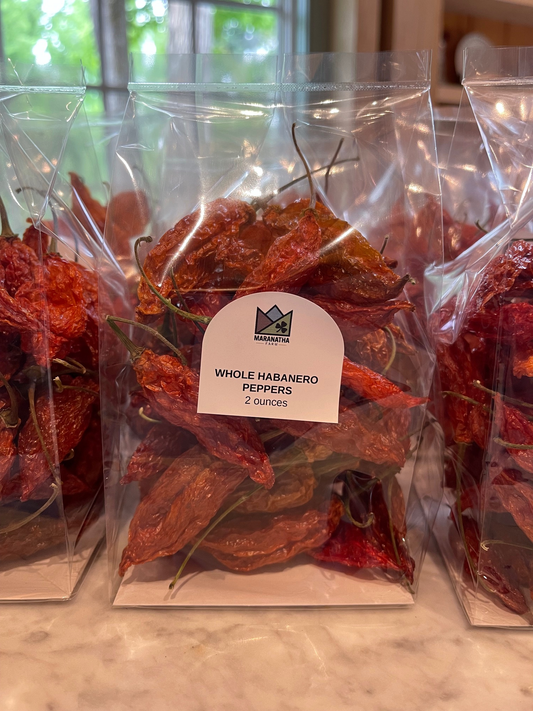 Dried Habanero Peppers