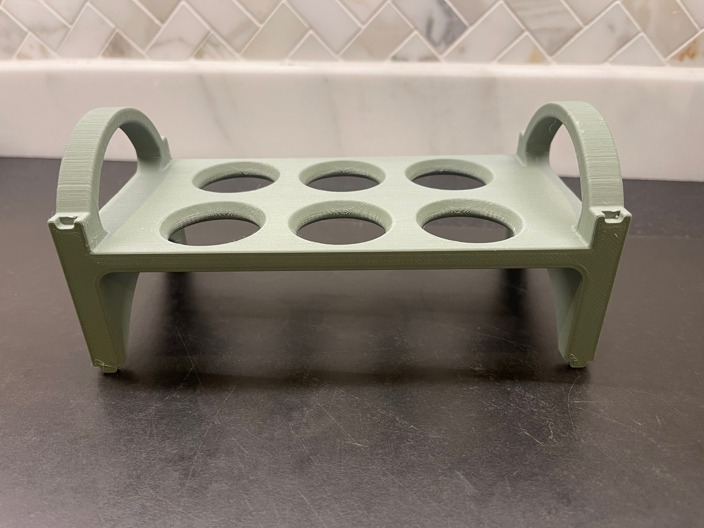 3D Printed Egg Tray - Sage Green