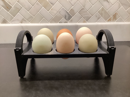 3D Printed Egg Tray - Black