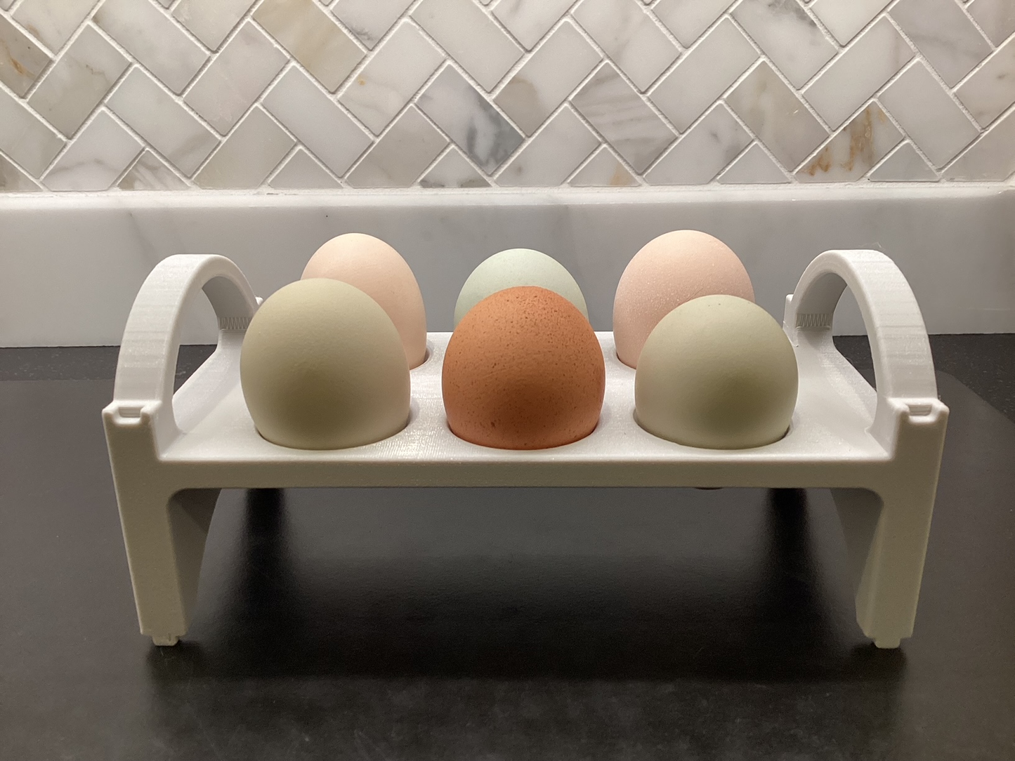 3D Printed Egg Tray - Light Gray