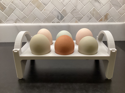 3D Printed Egg Tray - Light Gray