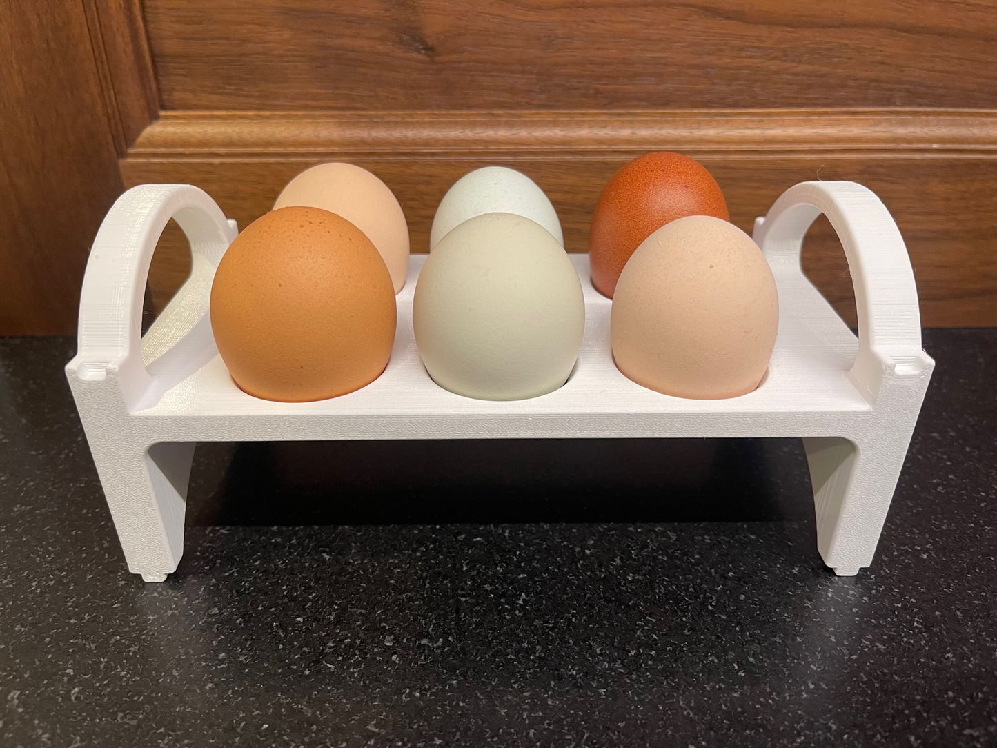 3D Printed Egg Tray - White