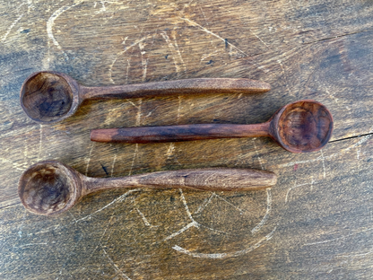 HAND CARVED WALNUT SPOONS