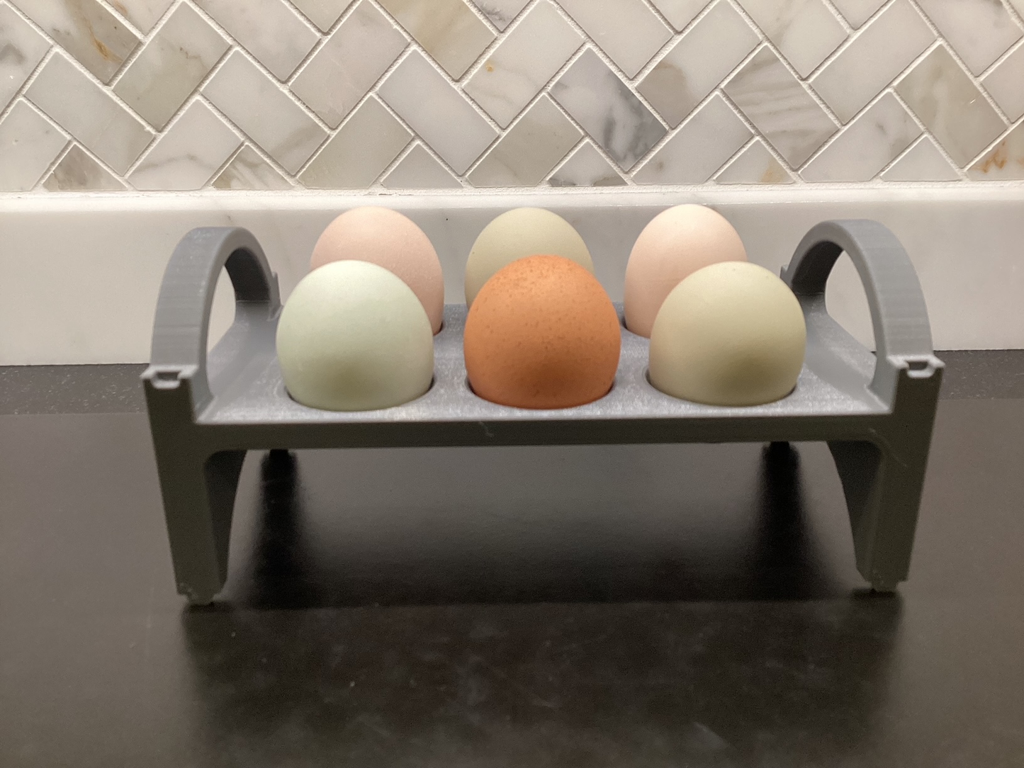 3D Printed Egg Tray - Charcoal