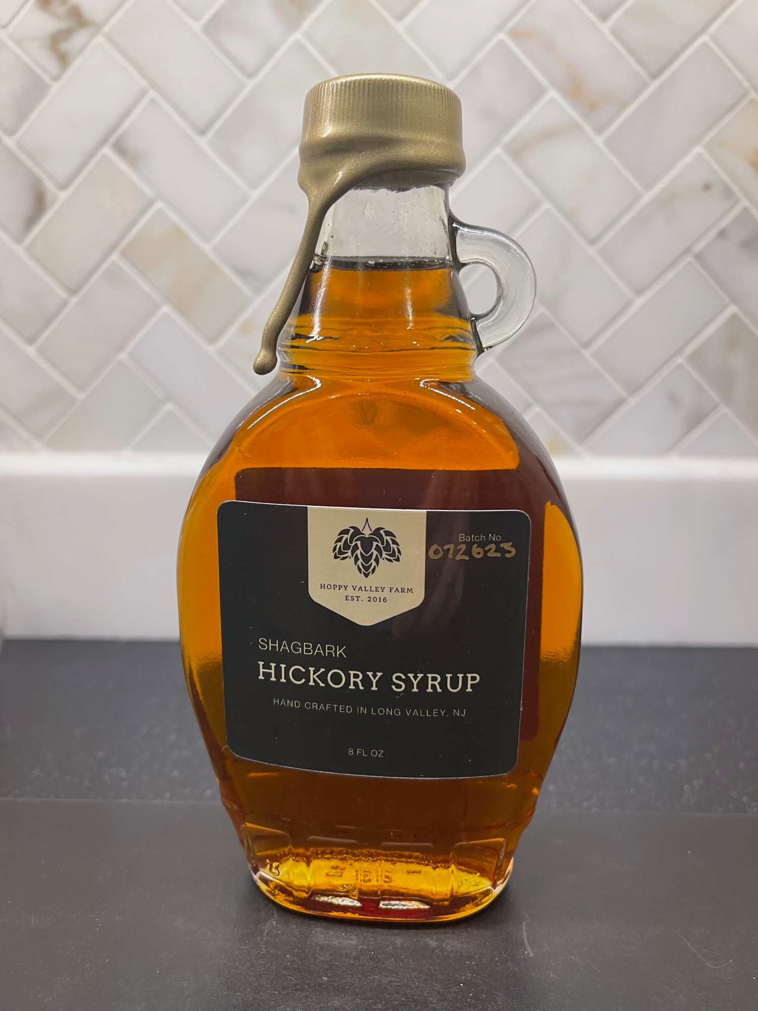 Shagbark Hickory Syrup Flask