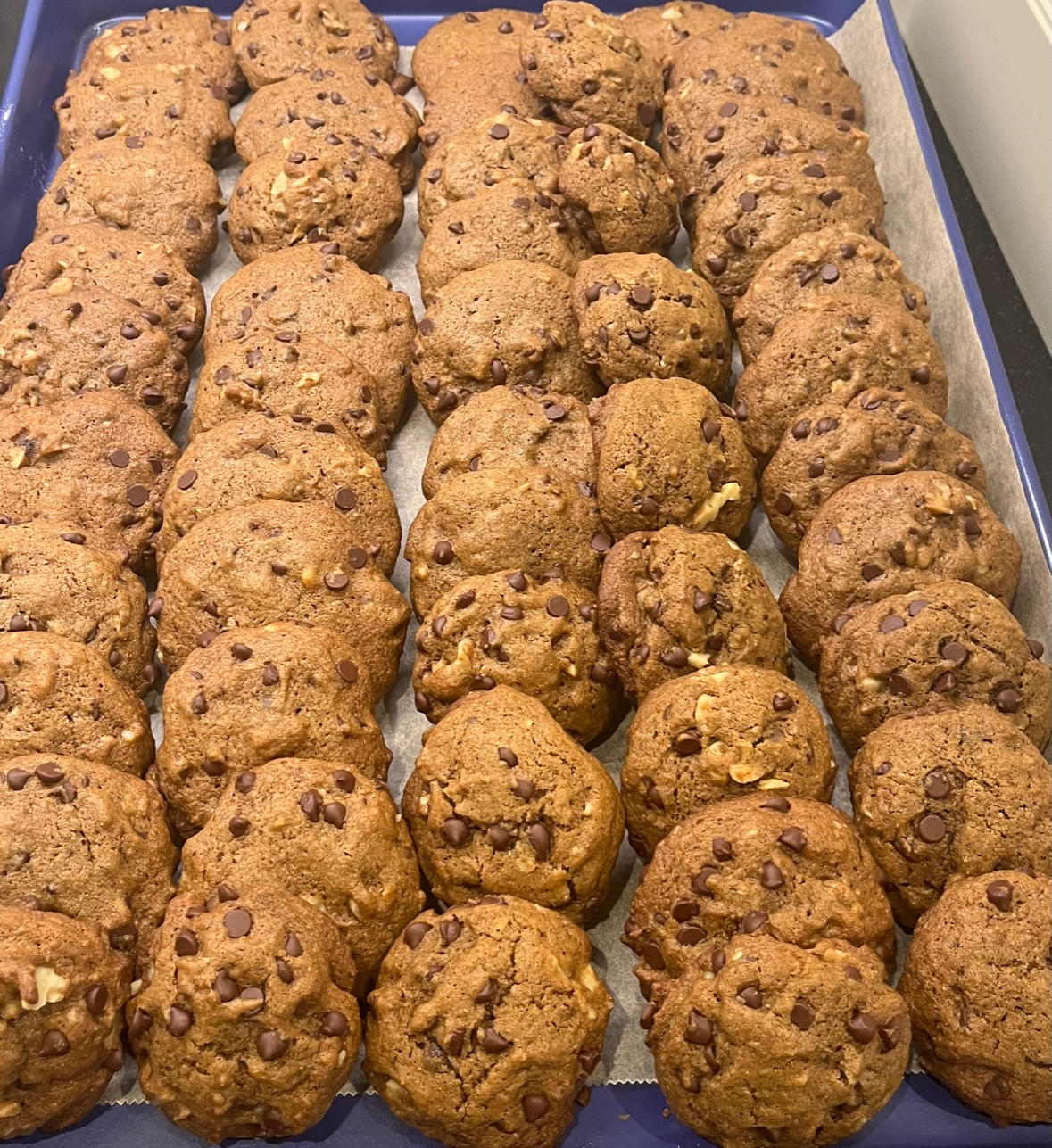 Rye Chocolate Chip Walnut Cookies