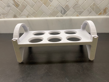 3D Printed Egg Tray - Marble White