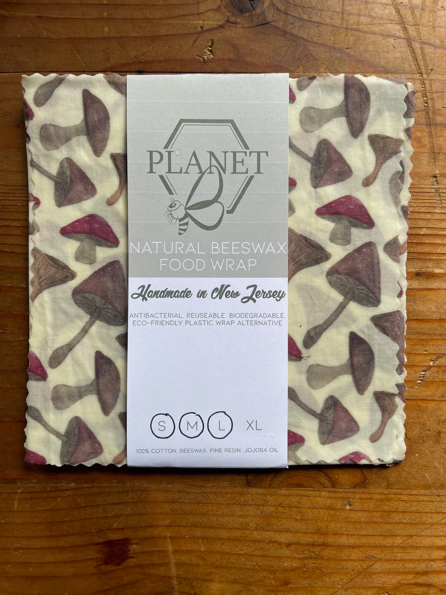 Beeswax Wrap Set - Mushrooms