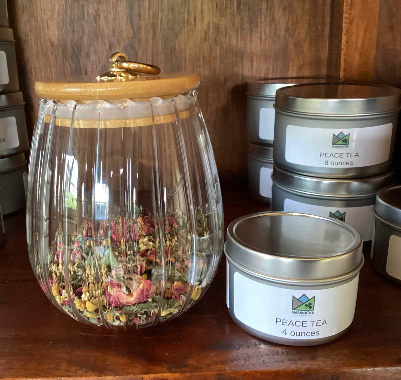 Bubble  Glass Tea Storage Jar